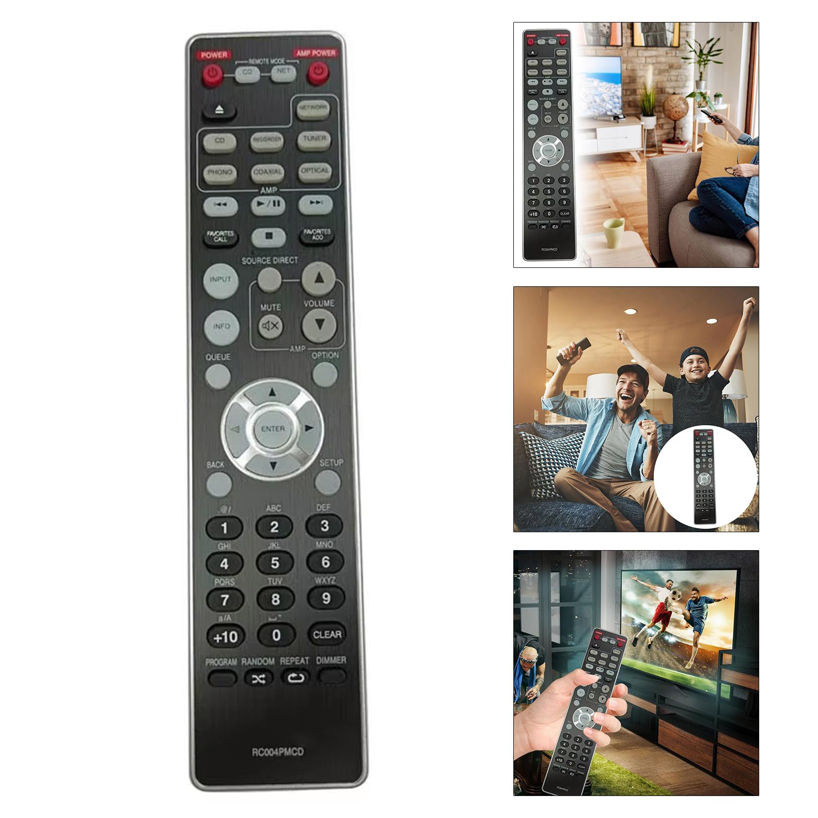 Amazon | ポータブルリモコン CD6007 PM7000N PM6007 プレーヤー交換用